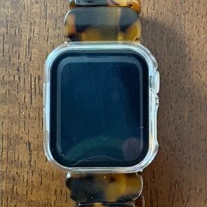 Apple Watch SE (2nd Gen) [GPS 40mm] Smartwatch. rose Case & tortoise band